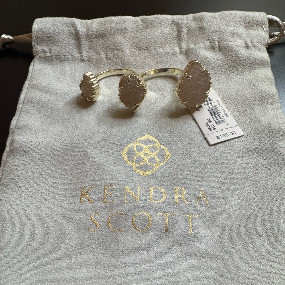 NWT Kendra Scott Iridescent Drusy Naomi Ring